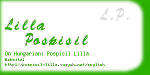 lilla pospisil business card